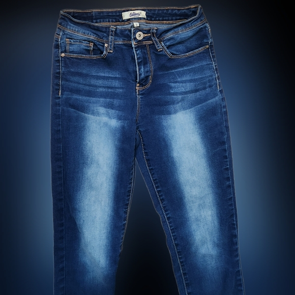 #K40 California Vintage Girls Blue Distressed Cotton Jeans - Picture 11 of 12